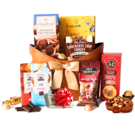 Gift-a-Cash Gift and Gourmet Basket