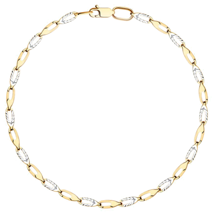 Red Gold Diamond Cut Bracelet